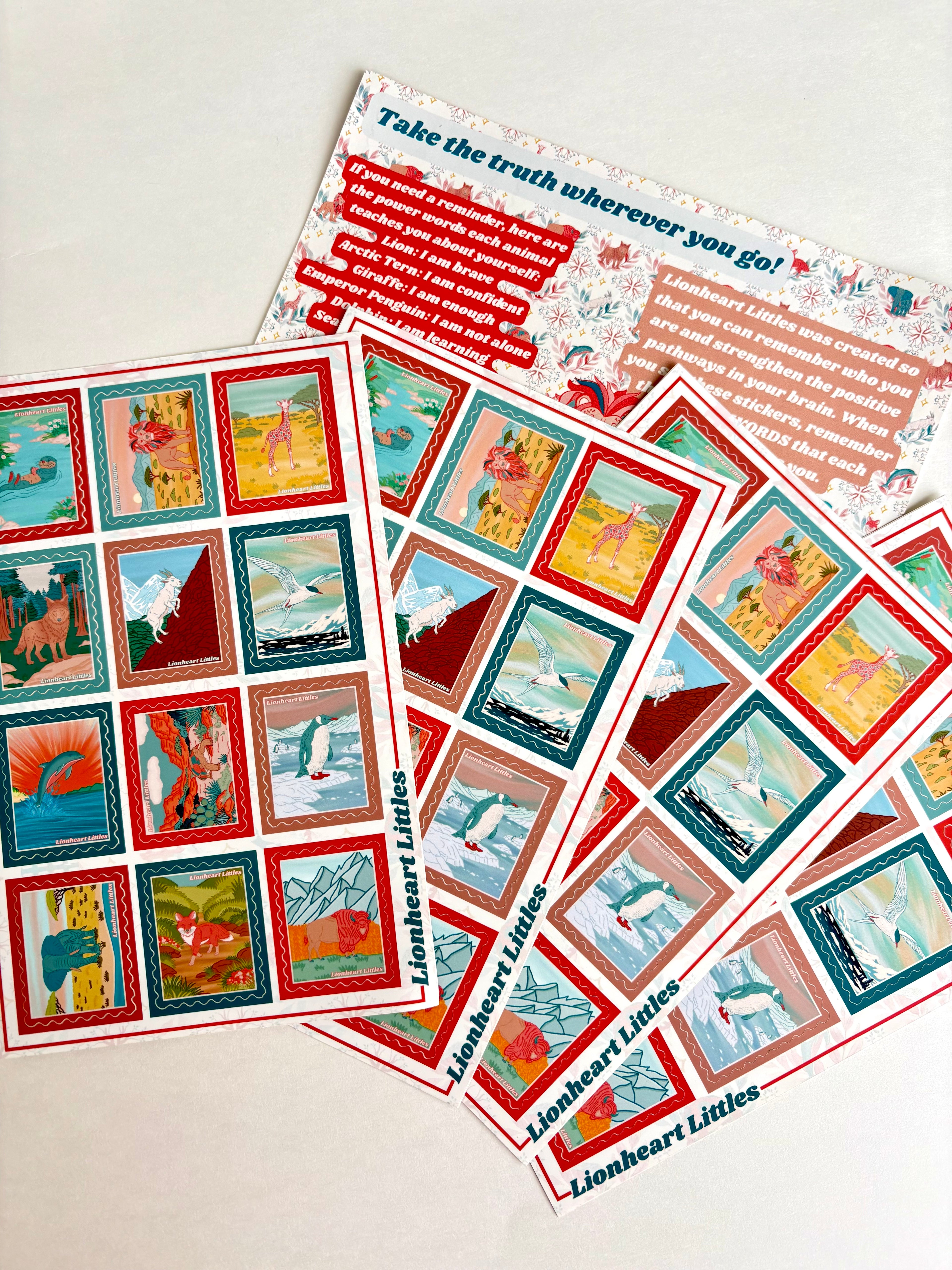 Affirmation Animal Sticker Sheet